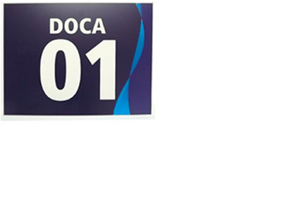 Placas de Doca para Sinalização e Identificação Logística