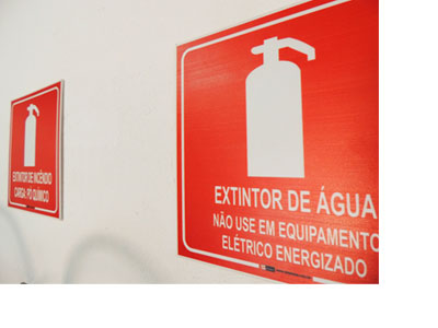 Placas de Sinalização Equipamentos Contra Incendio